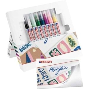 Edding Acrylic Kolay Başlangıç Seti 8 Renk Nordic
