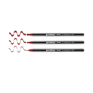 Edding 1255 Kaligrafi Kalemi 3'lü Set Kırmızı (2.0 - 3.5 - 5.0 mm)