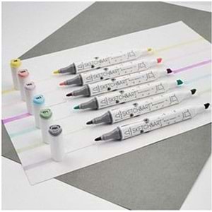 Bruno Visconti Sketch&Art Çift Uçlu Marker Çantalı Set 120 Renk