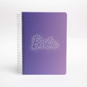 Space License Barbie Spiralli Mor Butik Defter Noktalı 96 Yaprak