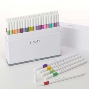 Uni Emott 0.4 Fine Akrilik Uçlu Kalem 40Lı Set