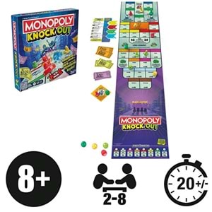 Hasbo Monopoly Knockout Kutu Oyunu