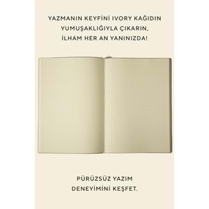 Victorias Journals Softtones Esnek kapak Defter A5 80 gr. Krem 128 yp. Noktalı Mor