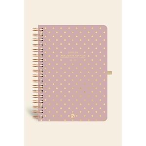 Lecolor - 2024 / 2025 Akademik Ajanda 17x24 cm Spiralli 24/25 Shine Mor