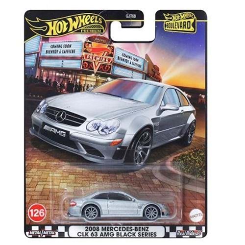 Hot Wheels Premium Boulevard 2008 Mercedes-Benz CLK 63 AMG Black Series