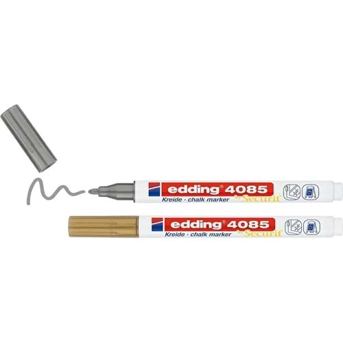 Edding 4085 Cam ve Tebeşir Kalemi Blisterli Set 2 Renk