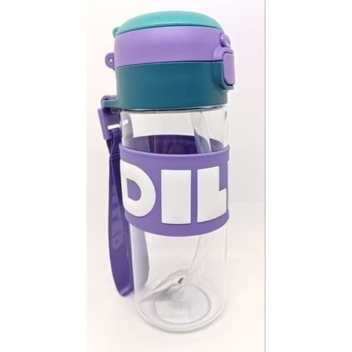 Vagonlife Diller 600 ml Tritan Su Matarası Mor 2419