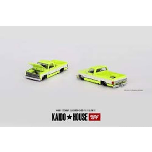 Mini GT 1/64 CHEVROLET SILVERADO FLO YELLOW V1