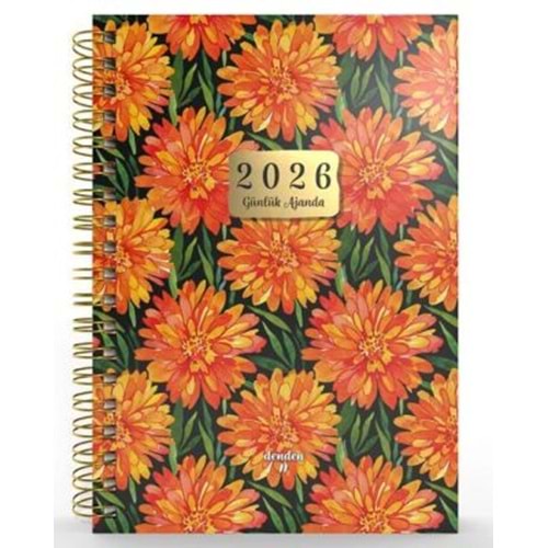 Denden Spiralli 2026 Flowers Ajanda 7 DD-020