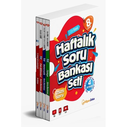 8. Snf Haftalık Soru Bankası Seti | 4 Kitap Modüler Set - Kolektif - Hiper Zeka Yayınları