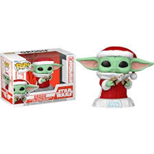 Funko POP Star Wars: Holiday - Grogu with Christmas Cookie