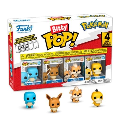 Funko Bitty POP: Pokemon- Squirtle 4'lü Paket
