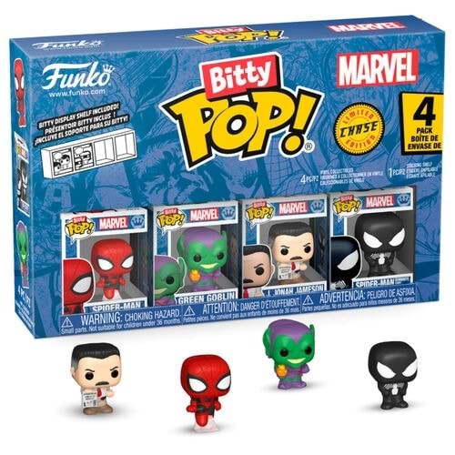 Funko Bitty POP: Marvel - Spider-Man 4'lü Paket Chase