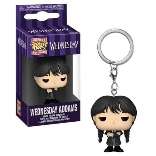 Funko Pop TV Anahtarlık The Addams Family Wednesday Addams Black Coat