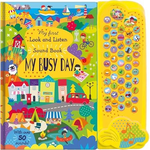 My First Look and Find Sound Book: My Busy Day - Kolektif - Pi Kids Yayınları