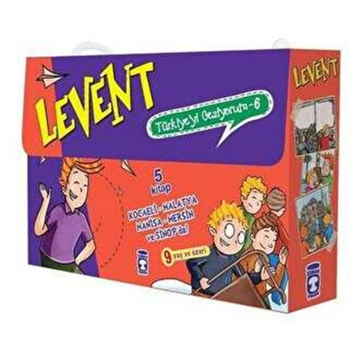 Levent Türkiye'yi Geziyorum 6 Set (5 Kitap Takım) - Mustafa Orakçı - Timaş Yay.