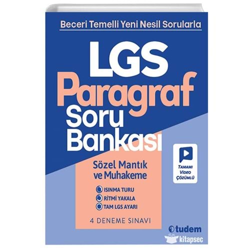 8.Sınıf LGS Paragraf Soru Bankası - Kolektif - Tudem Yayınları