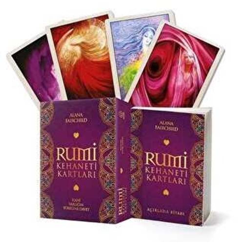 Rumi Kehaneti Kartları 44 Kartlık Deste ve Açıklama Kitabı - Alana Fairchild - Butik