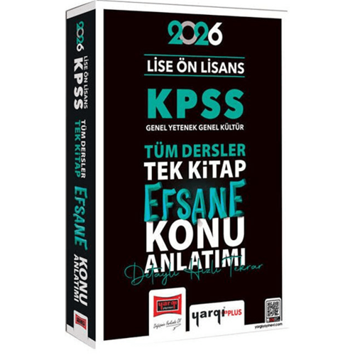 Yargı Yayınları 2026 KPSS Lise Ön Lisans GK-GY Tüm Dersler Tek Kitap Efsane Konu Anlatımı
