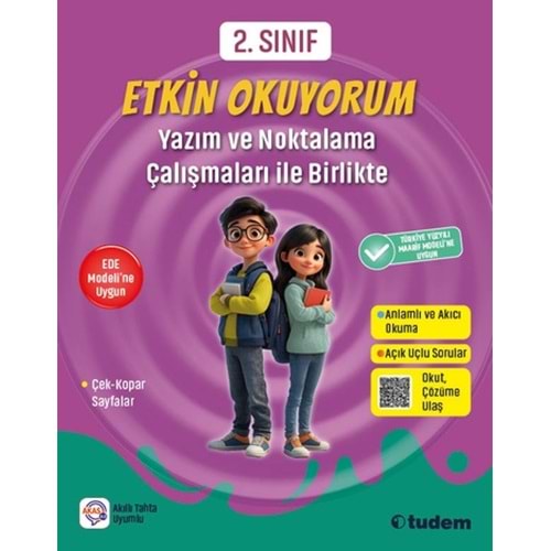 2. Sınıf Etkin Okuyorum - Yazım ve Noktalama Çalışmaları ile Birlikte - Kolektif - Tudem Yayınları
