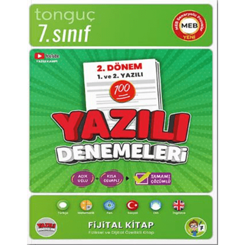 7. Sınıf Yazılı Denemeleri 2. Dönem 1 ve 2. Yazılı - Kolektif - Tonguç Akademi