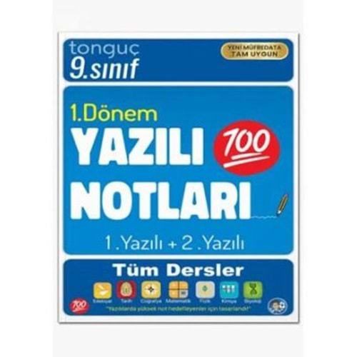 9. Sınıf Yazılı Notları 1. Dönem 1 ve 2. Yazılı - Tonguç Akademi