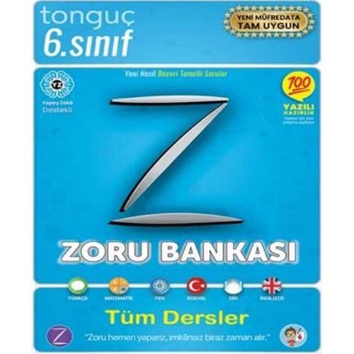 6. Sınıf Zoru Bankası Tüm Dersler - Kolektif - Tonguç Akademi Yay