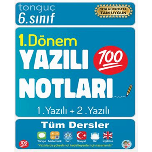 6. Sınıf Yazılı Notları 1. Dönem 1 ve 2. Yazılı - Kolektif - Tonguç Akademi