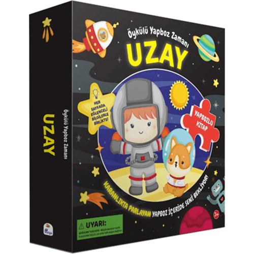 Öykülü Yapboz Zamanı (Yapbozlu Kitap) - Uzay - İndigo Çocuk