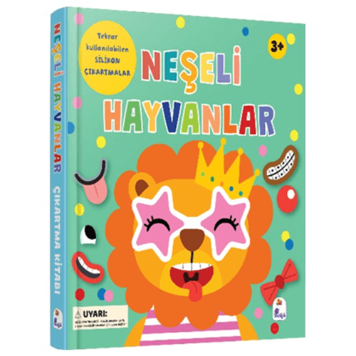 Neşeli Hayvanlar - Silikon Çıkartmalı (Ciltli) - Holly Morris - İndigo Çocuk