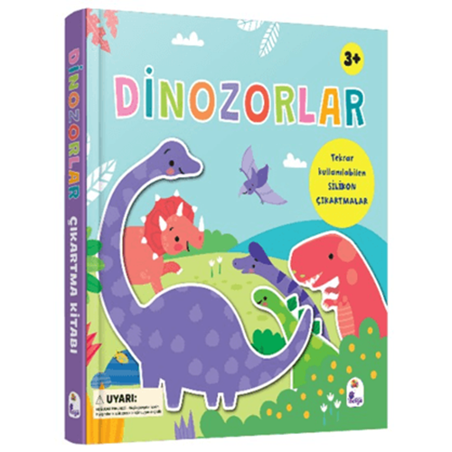 Dinozorlar - Silikon Çıkartmalı (Ciltli) - Holly Morris - İndigo Çocuk