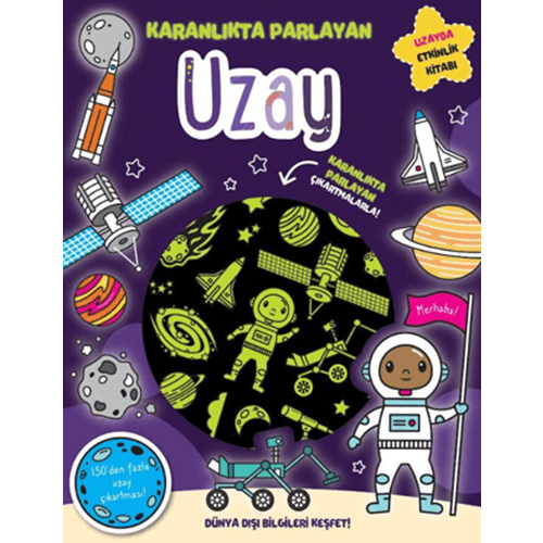 Karanlıkta Parlayan Kitaplar - Uzay (Parlayan Çıkartmalar) - Lisa Regan - İndigo Çocuk