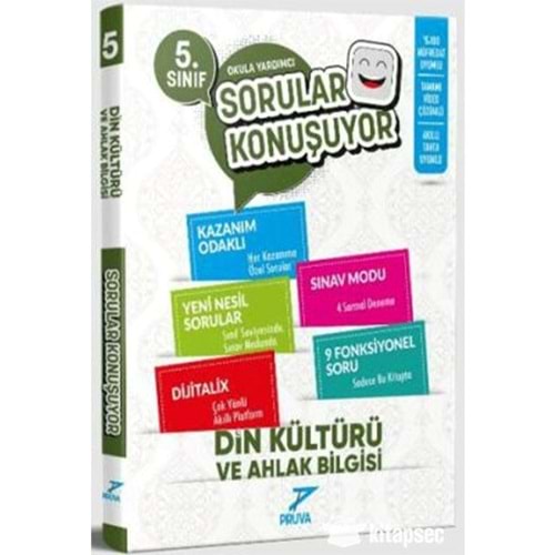 Pruva Akademi 5. Sınıf Din Kültürü ve Ahlak Bilgisi Soru Bankası - Kolektif - Pruva Akademi