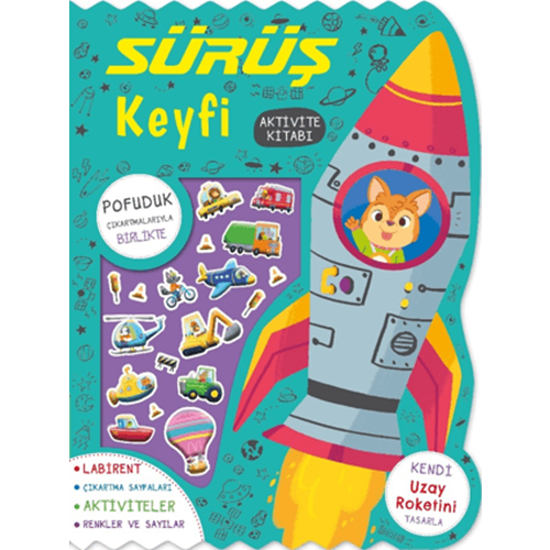 Sürüş Keyfi - Çıkartmalı Aktivite Kitabı - Kolektif - İndigo Çocuk