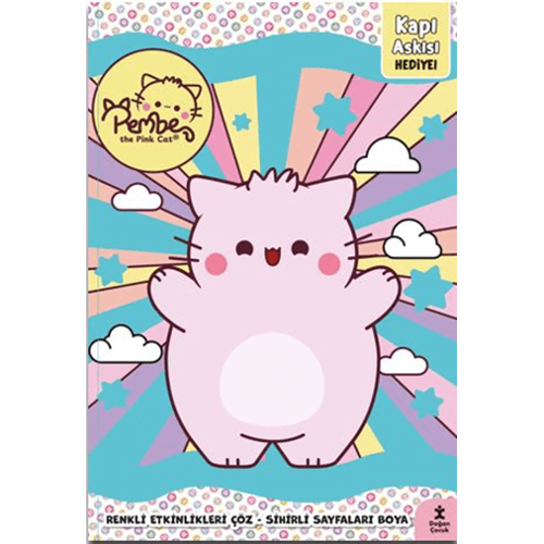 Pembe The Pink Cat Parıltılı Etkinlikler Kitabı Kapı Askısı Hediye! - Doğan Çocuk