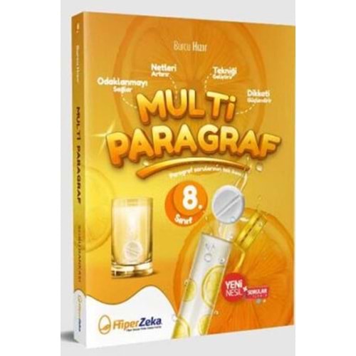 Hiper Zeka Yayınları 8. Sınıf Multi Paragraf Soru Bankası - Burcu Hızır - Hiper Zeka Yayınları