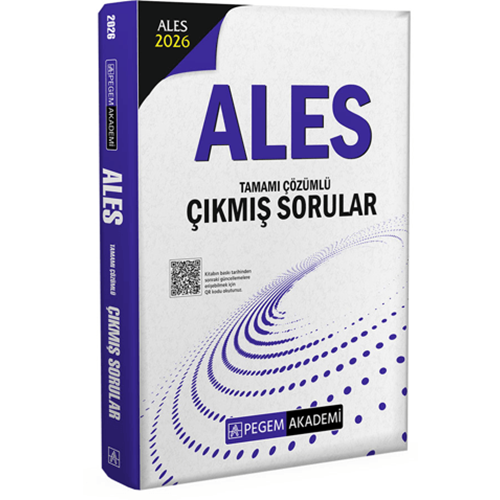 2026 ALES Tamamı Çözümlü Çıkmış Sorular - Kolektif - Pegem Akademi Yayıncılık