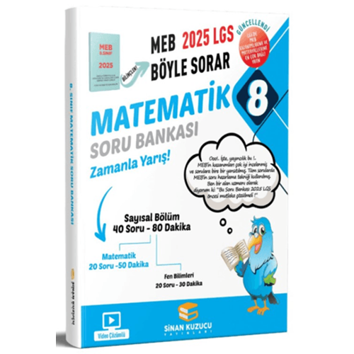 8. Sınıf LGS Matematik Soru Bankası - Sinan Kuzucu Yayınları