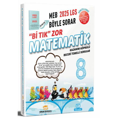 8. Sınıf LGS Matematik Bi Tık Zor Soru Bankası - Sinan Kuzucu