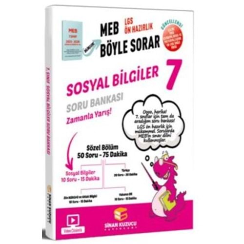 7. Sınıf Sosyal Bilgiler Soru Bankası Sinan Kuzucu Yayınları