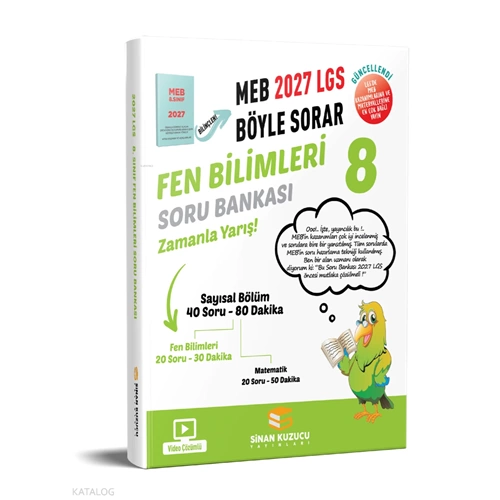8. Sınıf Fen Bilimleri Soru Bankası - Kolektif - Sinan Kuzucu Yayınları
