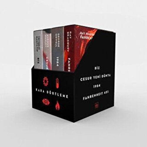 Kara Dörtleme Kutu Set (4 Kitap Takım) Ciltli - İthaki Yayınları
