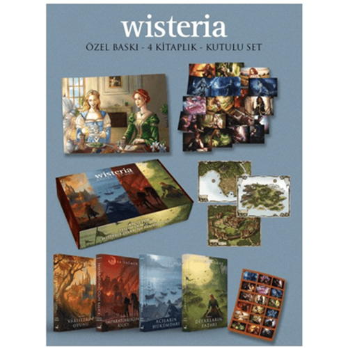 Wisteria Özel Baskı Seti 4 Kitap Takım Hediyeli Kutu - Adora Yağmur - İndigo Kitap