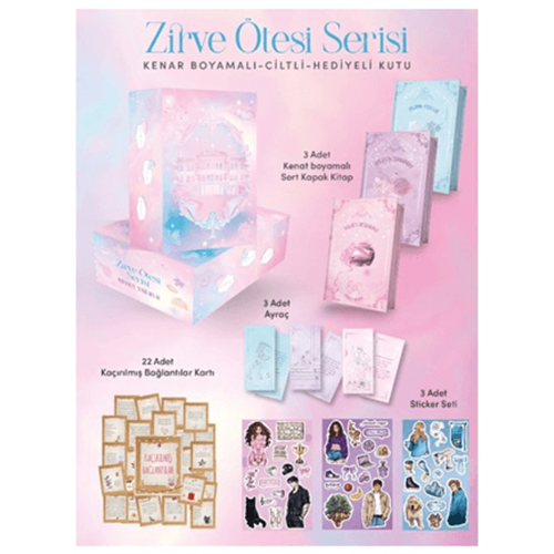 Zirve Ötesi Serisi Yan Boyamalı (3 Kitap Kutulu Set) Ciltli - Adora Yağmur - İndigo Kitap