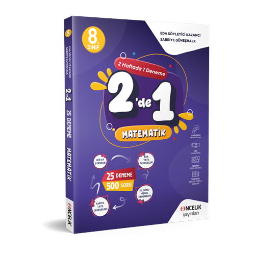 8. Sınıf Matematik 2 Haftada 1 Deneme & 2`de 1 - Kolektif - Hiper Zeka Yayınları