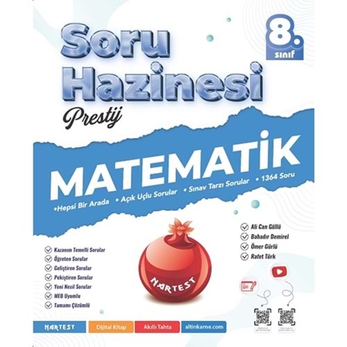 8. Sınıf Prestij Matematik Soru Hazinesi - Rafet Türk - Nartest Yayınevi