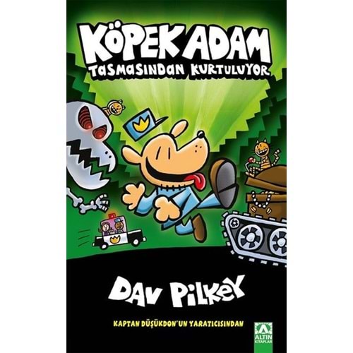 Köpek Adam 02 Tasmasından Kurtuluyor - Dav Pilkey - Altın Kitaplar