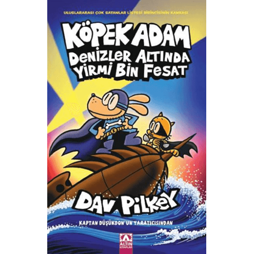 Köpek Adam 11 Denizler Altında Yirmi Bin Fesat - Dav Pilkey - Altın Kitaplar