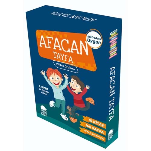 Afacan Tayfa 1. Sınıf İlk Okuma Seti (10 Kitap) - Vildan Özdemir - Mavi Kirpi Yay.