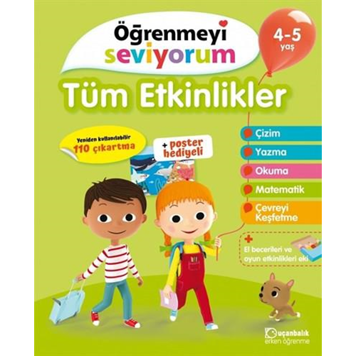 Öğrenmeyi Seviyorum Tüm Etkinlikler 4-5 Yaş - Kolektif - Uçanbalık Yayınları